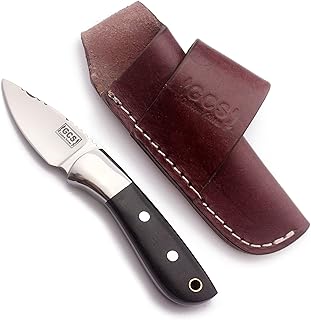 GCS Handmade D2 Tool Steel Tactical knife Hunting Knife CampKnife with leather sheath Full tang blade designed for Hunting & EDC GCS 235 (Micarta Handle) - GCS Knives