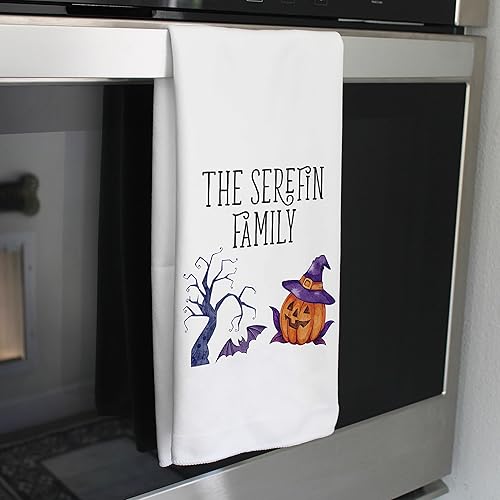 Miniatura 2 de Toallas personalizadas de Halloween Toallas de cocina de otoño Toallas de Halloween personalizadas Decoración de Halloween Toallas de cocina de