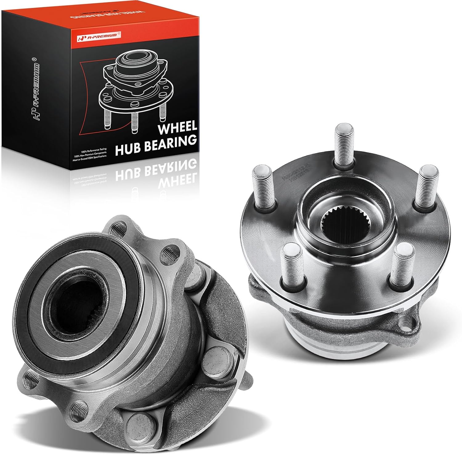 A-Premium 2 x Rear Wheel Bearing and Hub Assembly with 5-Lug Compatible with Subaru Forester 2014-2018, Impreza 2012-2021, Crosstrek 2016-2021, XV Crosstrek 2013-2015 - Image 10