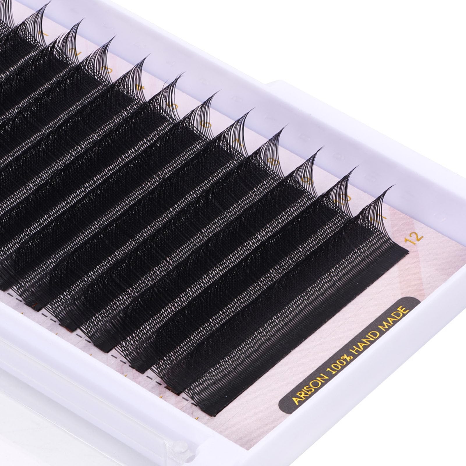 Pestañas Postizas Individuales en Forma de Y Negras, Pestañas en Racimo Suaves 0.07D para Extensiones de, Plantas de Postizas de 8 a 15mm