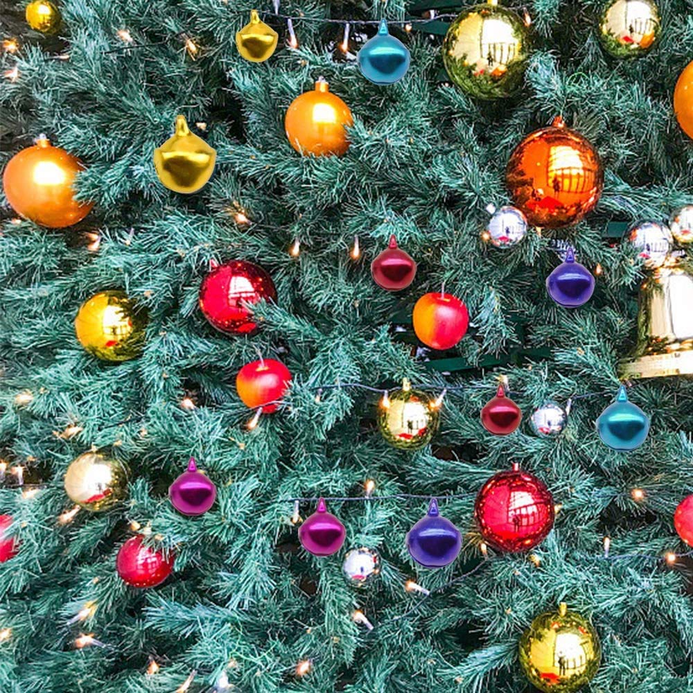 Cascabeles Pequeños Coloridos con Caja de Almacenamiento 300 Piezas para Manualidades Navidad