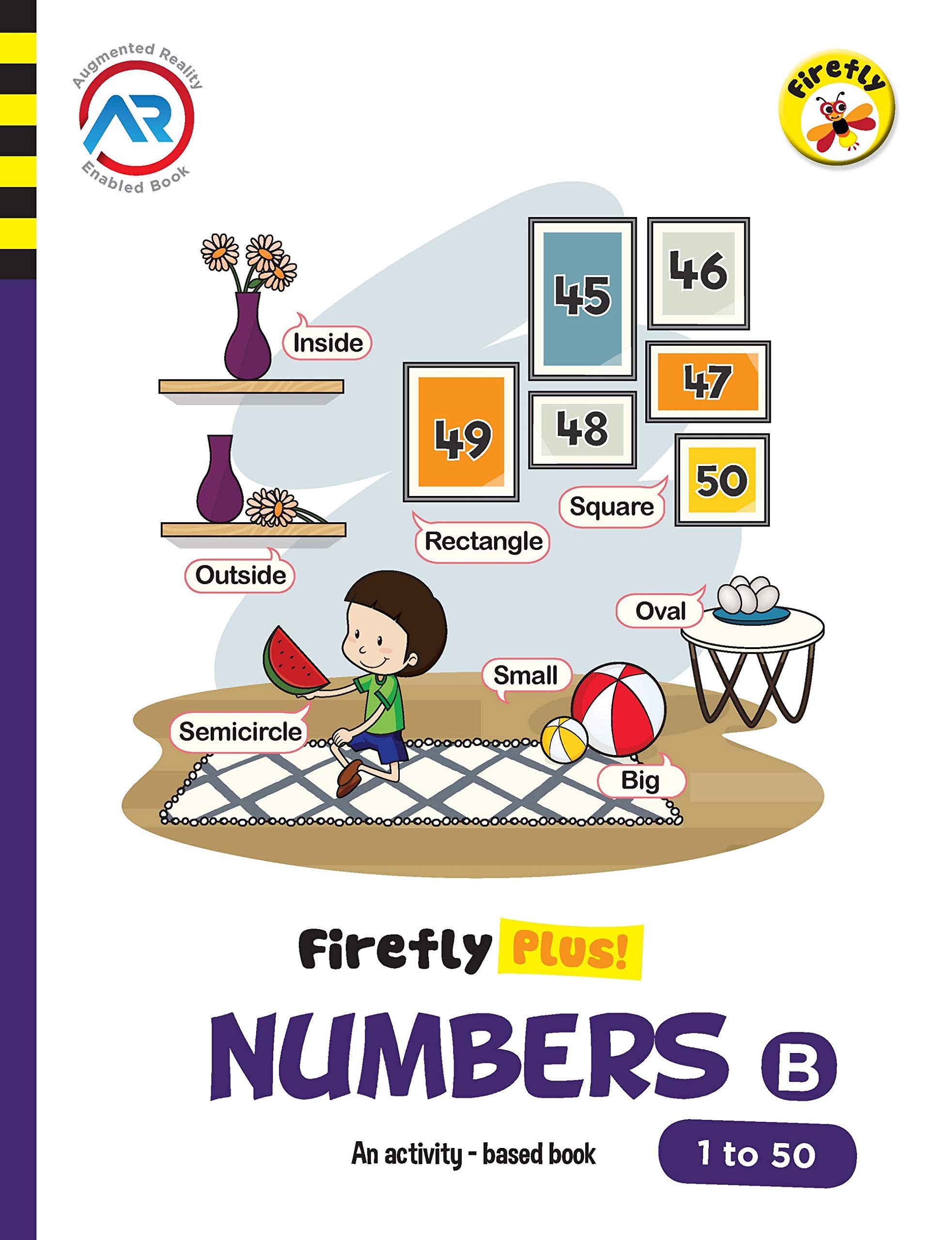 Firefly Numbers - B (1 to 50) Activity Book for Pre-school Paperback – 1 January 2019