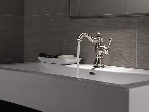 Miniatura 8 de Delta Faucet Cassidy - Grifo de baño extraíble, grifo de baño dorado de un solo orificio con desplegable, grifo de lavabo de baño con acoplamiento