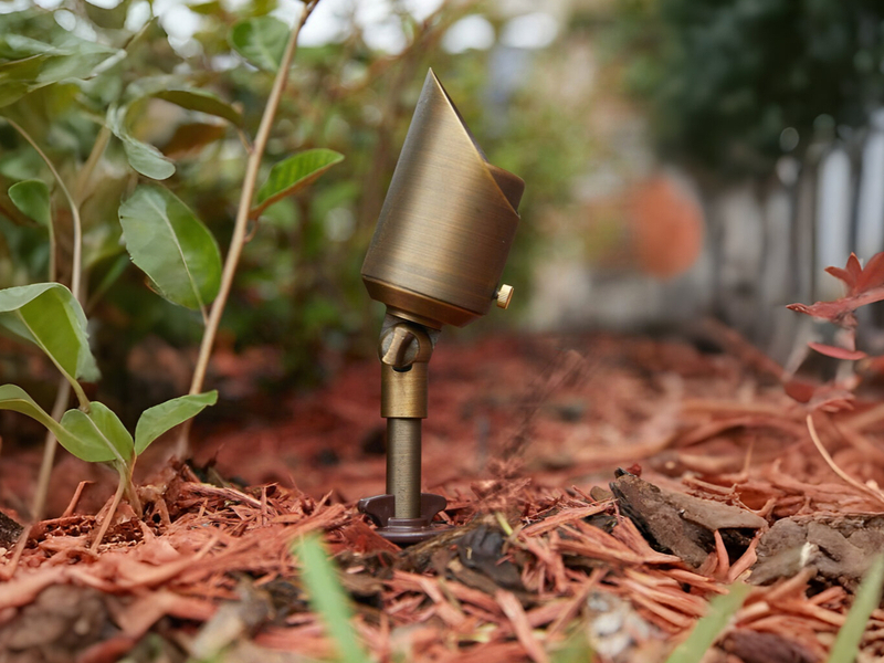 Amazon.com: VOLT 12V Brass (Bronze) 6 Spotlight 3 Path Light LED