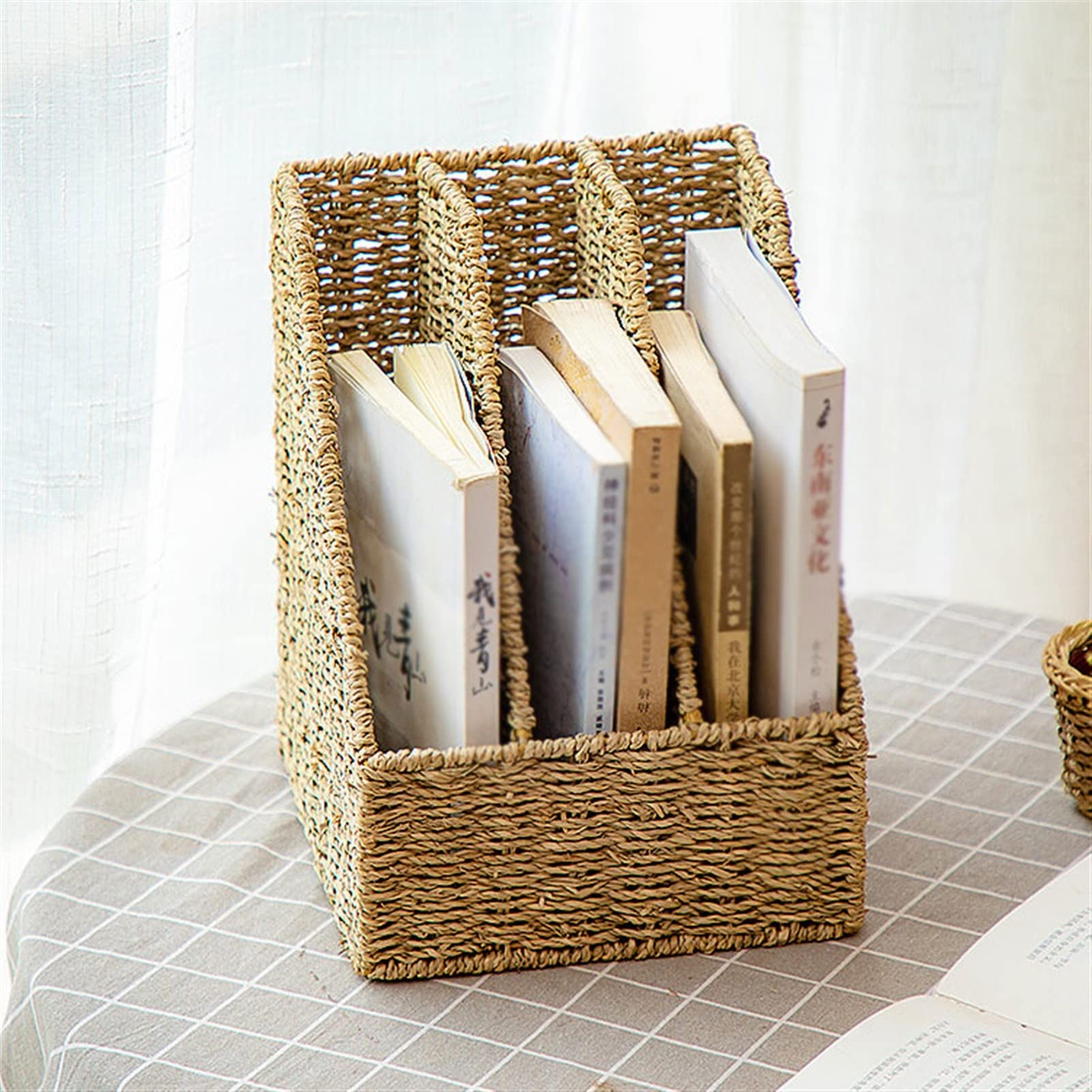 File Rack Aktenregal, Schreibtisch-Organizer for Bürobedarf, vertikales Lagerregal mit 3 Fächern mit großer Kapazität for Zuhause, Büro, Aktivitätsraum Office File Organizer Shelf