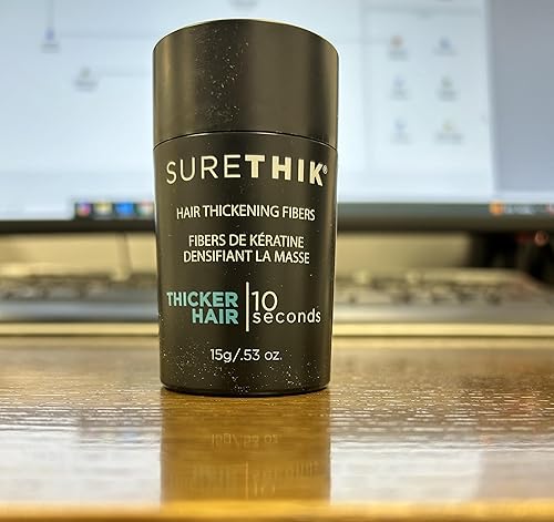 Miniatura 23 de SureThik Fibras engrosadoras del cabello (1.06 oz, gris) - Maximizador de volumen ligero y fibras capilares de construcción para adelgazar el cabello