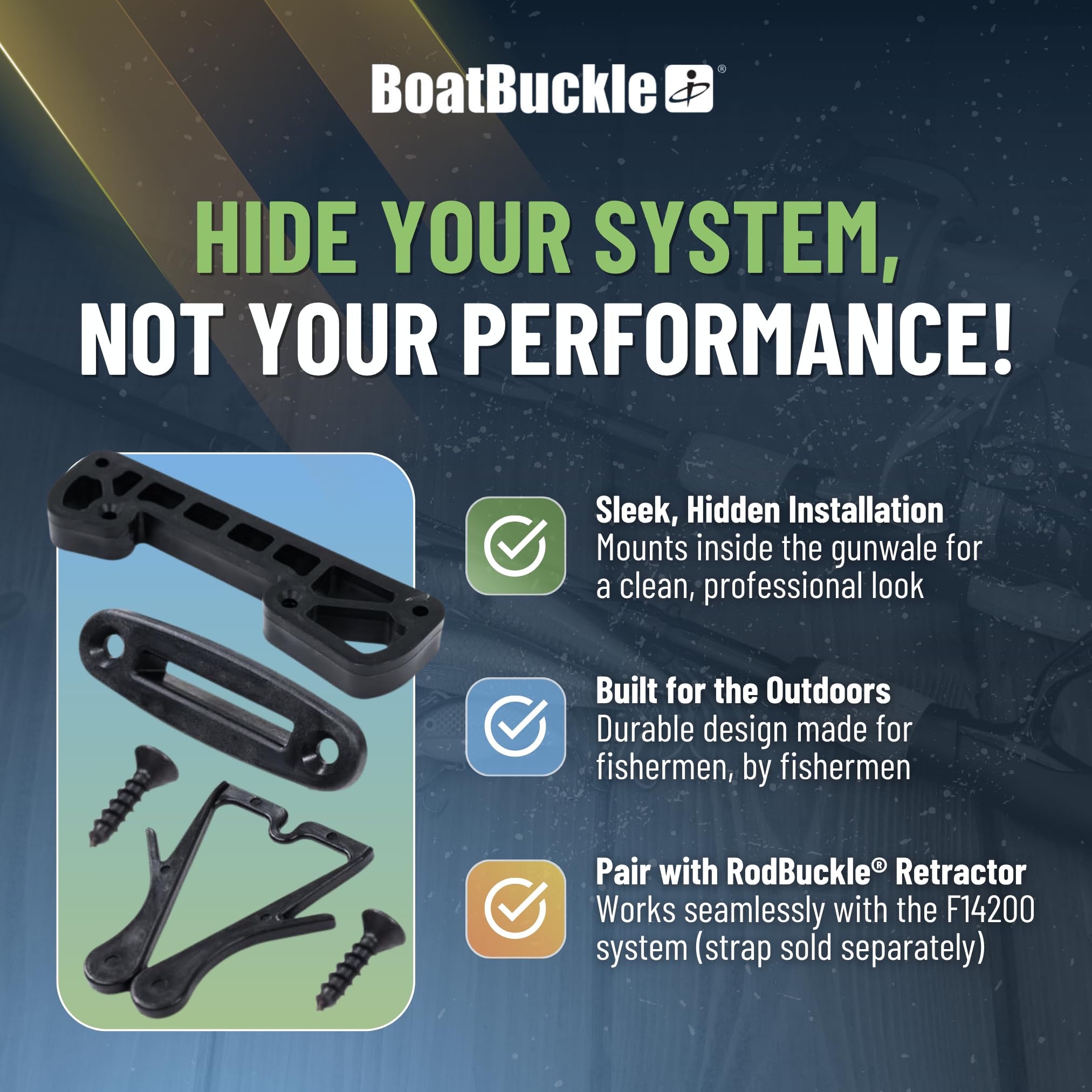 BoatBuckle Kit de montagem oculta RodBuckle | Amazon.com.br