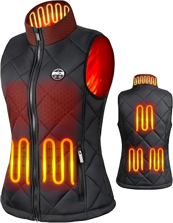 Professional Womens Heated Vest with Universal USB Cable Battery Pack Not Included