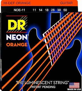 DR Strings Hi-Def Neon Orange Electric Heavy