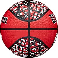 Vista 4 de Wilson NBA Team Balones de baloncesto con diseño de grafiti - Talla 7 - 29.5