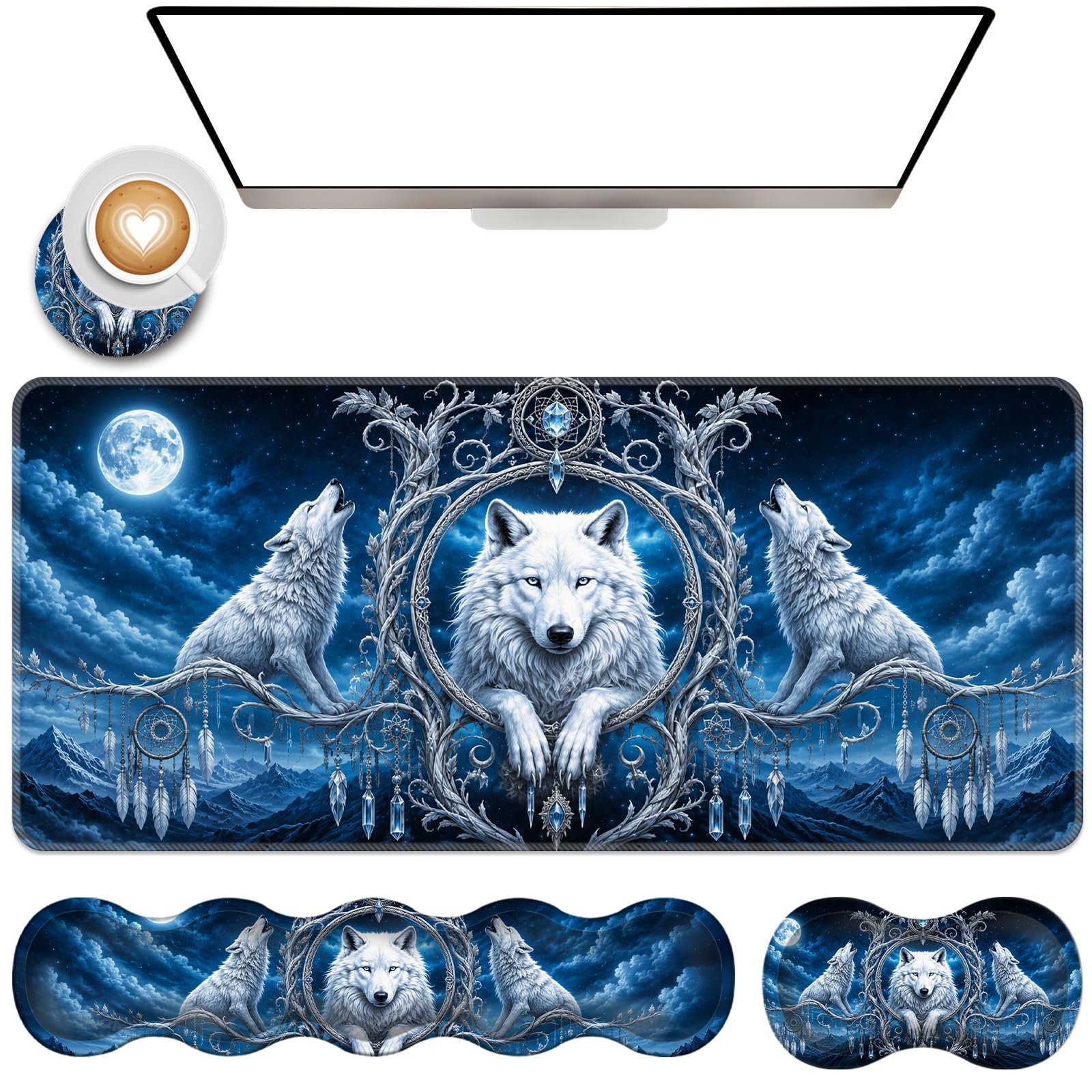 Gaming Mouse Pad Wrist Rest Set - Ergonomic Comfort -20