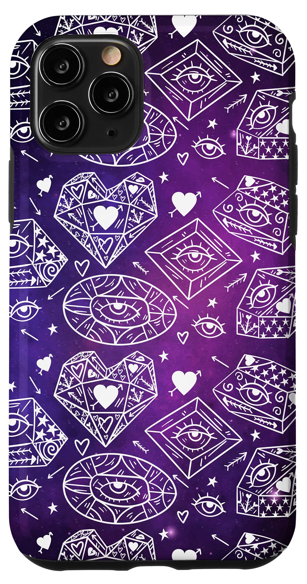 iPhone 11 Pro Crystals Eyelashes Chakra Ajna Third Eye Masonic All Seeing Case