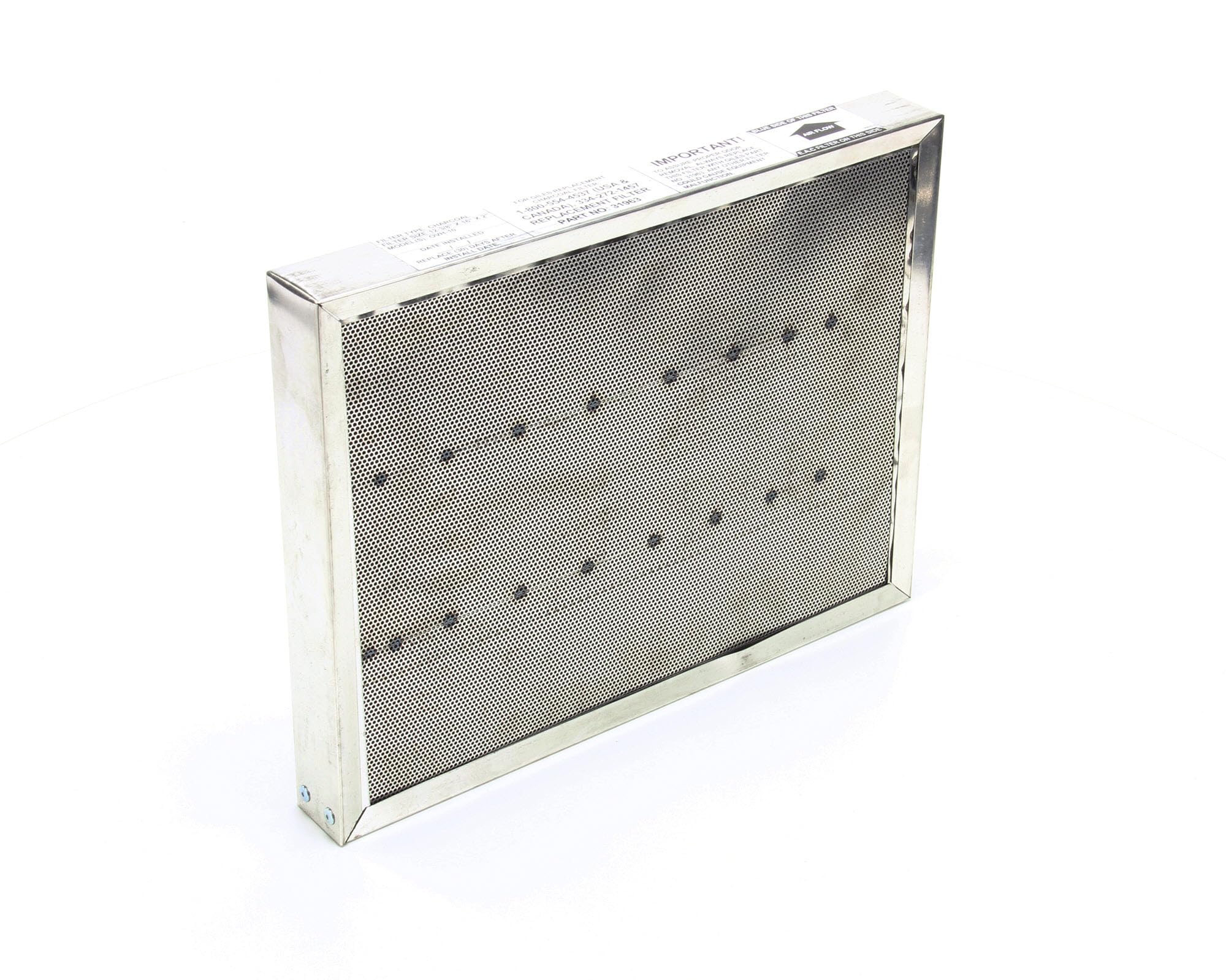 Giles Filter, Charcoal, Assembly, 16 X 12-3/8 X 2