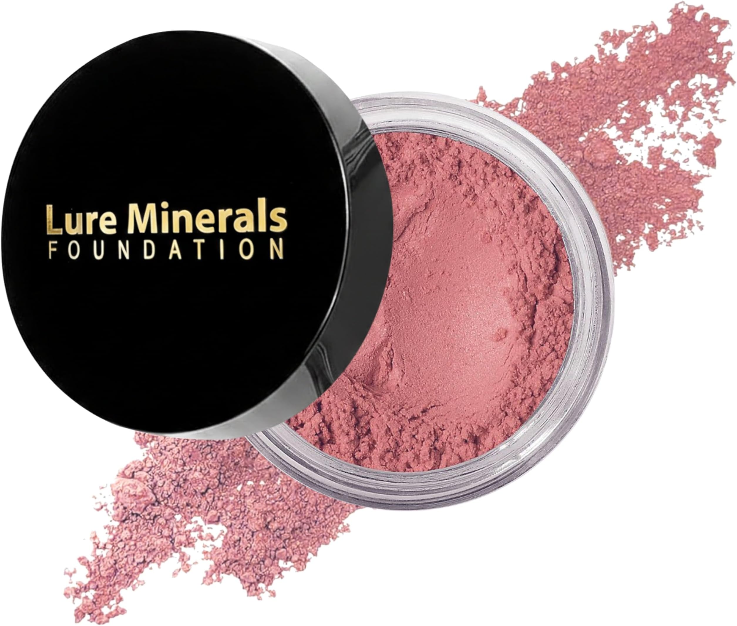 ASC Minerals Foundation Loose Powder 8g Sifter Jar- Choose Color,free of Harmful Ingredients (Compare to Bare Minerals Matte and Original or Mac Makeup) (Mauve blush)