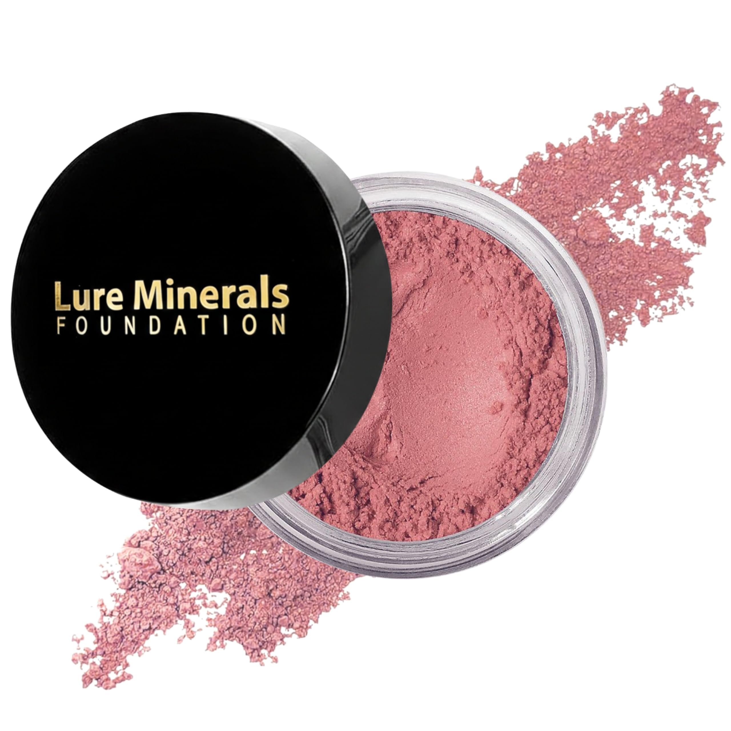 ASC Minerals Foundation Loose Powder 8g Sifter Jar- Choose Color,free of Harmful Ingredients (Compare to Bare Minerals Matte and Original or Mac Makeup) (Mauve blush)