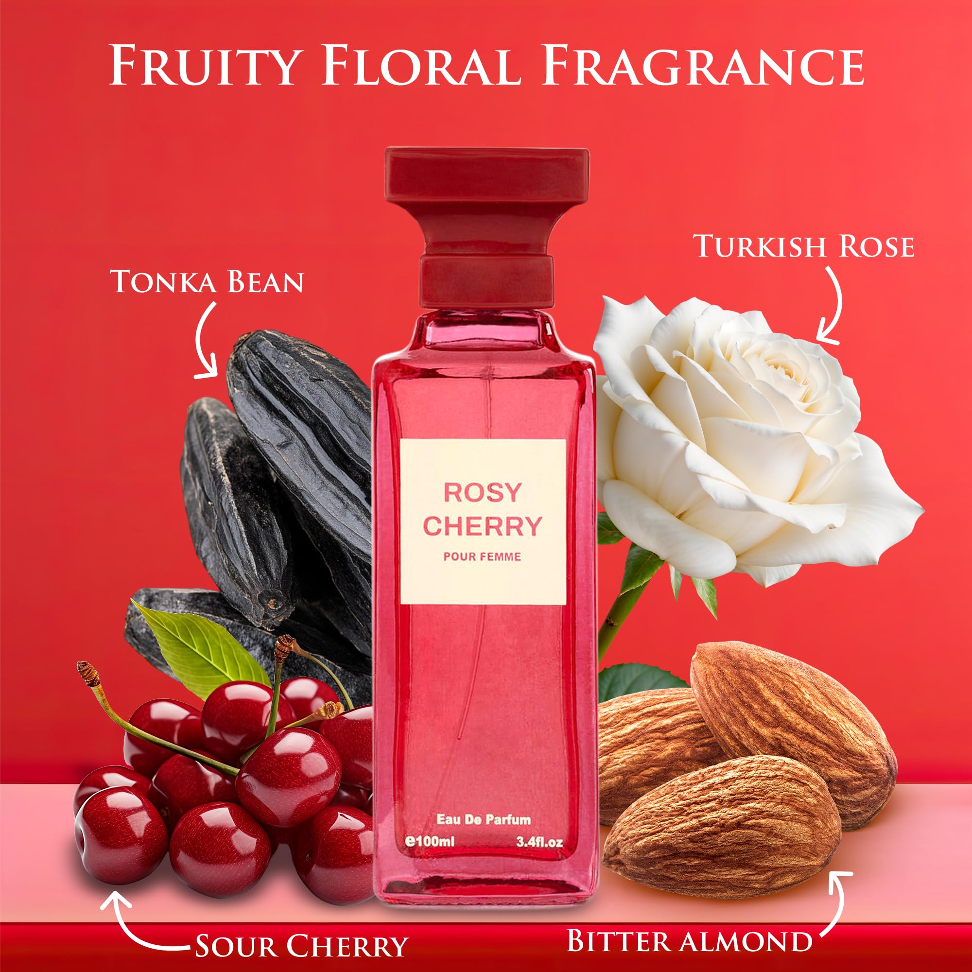 Amazon.com : Rosy Cherry for Women - Fruity Floral Fragrance - Top