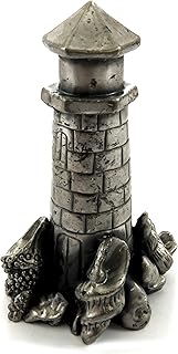 Mi Amore Candle Snuffer Made of Pewter Shaped as a Light House with sea Shells Around The Base CS2
