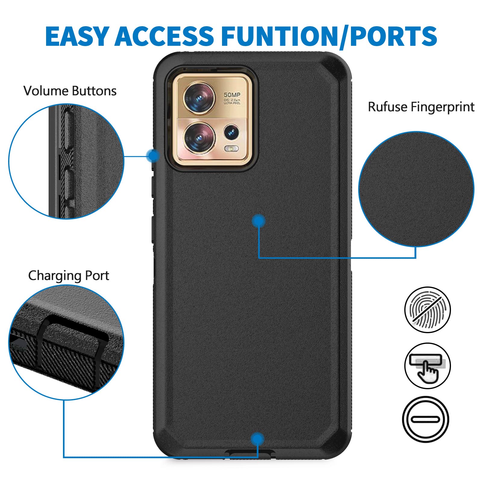 Para Moto Edge 30 Ultra X30 Pro Capa De Celular Fosca Macia Sandstone