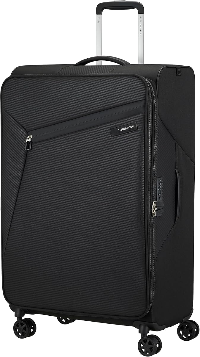 Samsonite Litebeam - Spinner L, Erweiterbar Koffer, 77 cm, 103/111 L, Schwarz (Black)