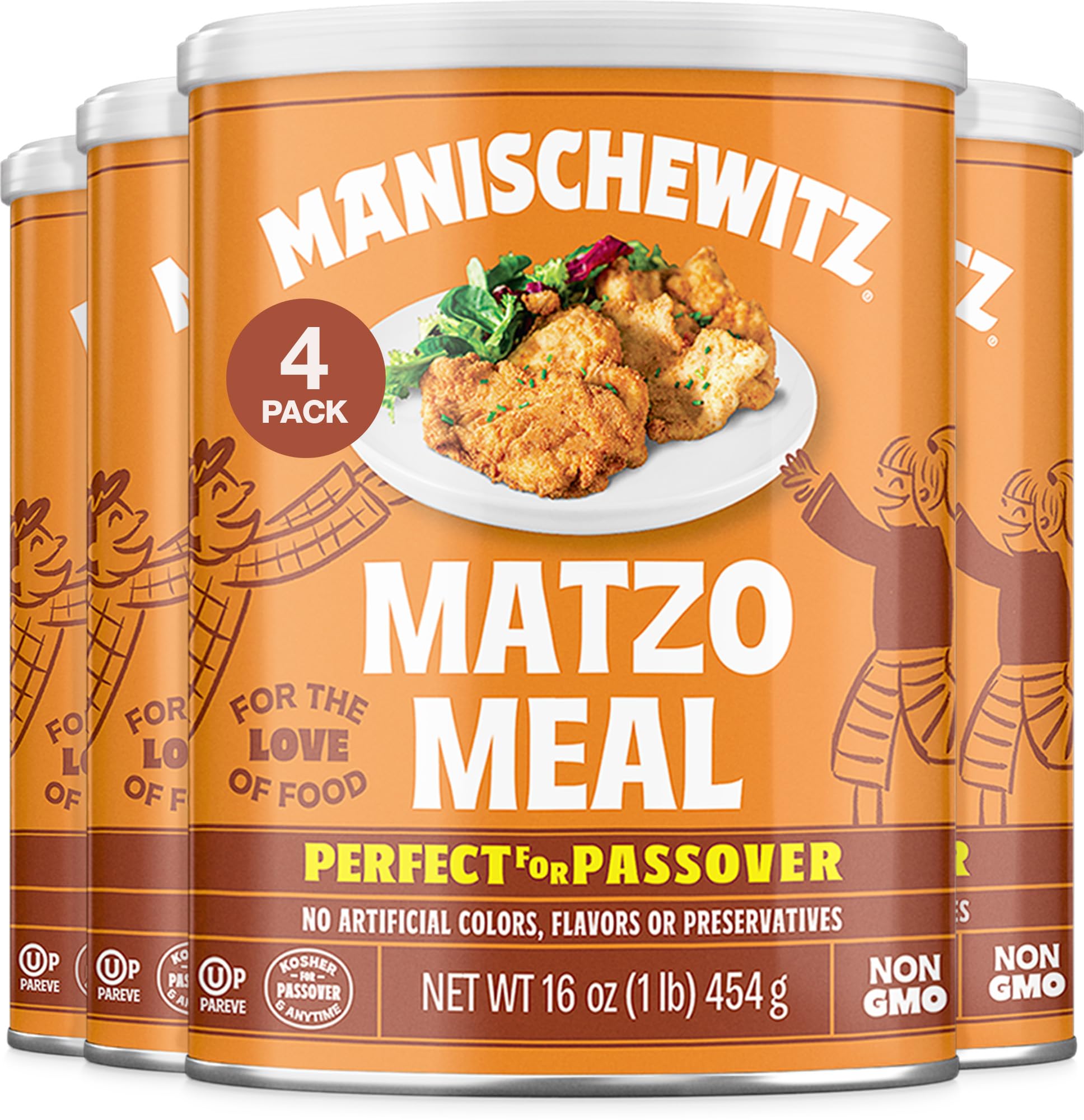 マルネコッチ 4セット Amazon.com: Manischewitz Matzo Meal Kosher for Passover, 16 oz Can