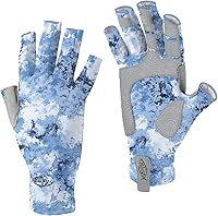 Vista 28 de Palmyth Guantes de pesca sin dedos con protección UV, UPF50+, guantes de sol para hombres y mujeres para kayak, senderismo, remo, conducción