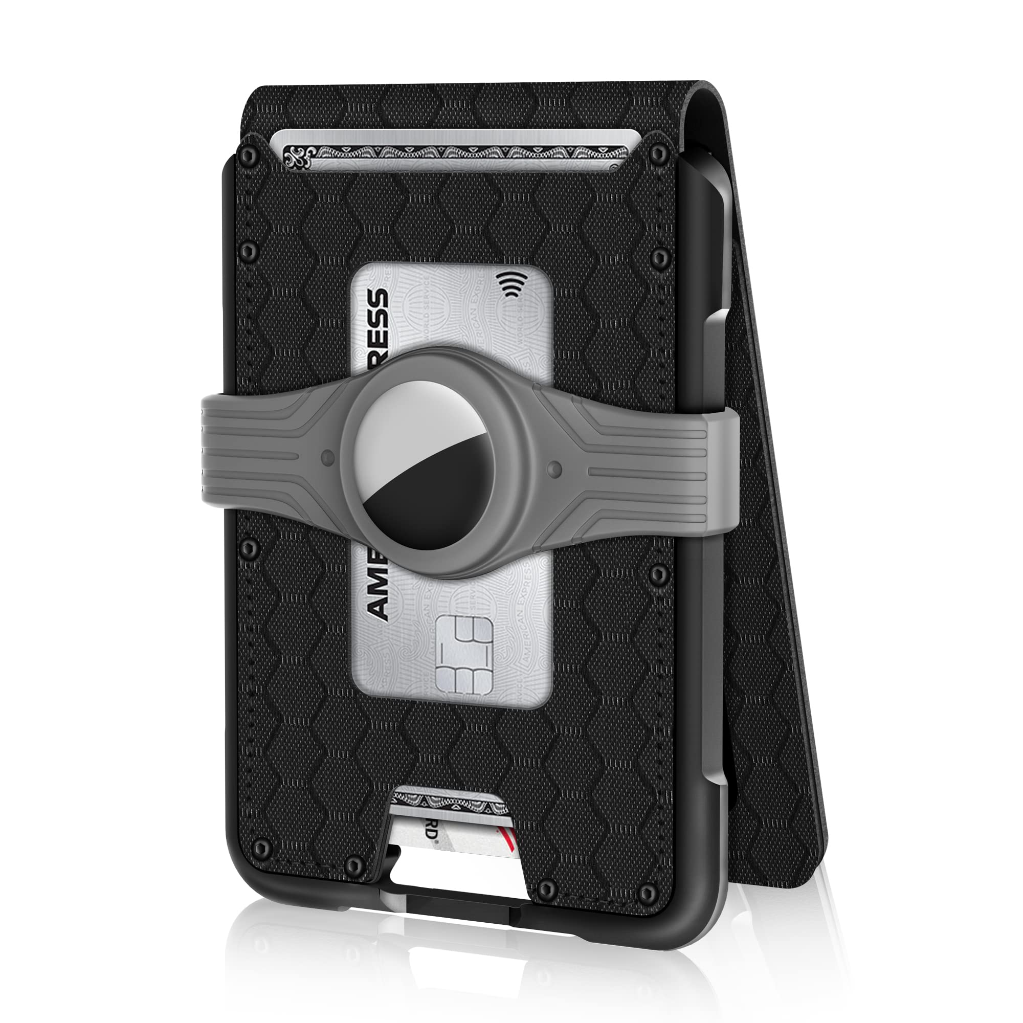 Mens Wallet Tactical Bifold Wallets for Men Metal RFID Blocking