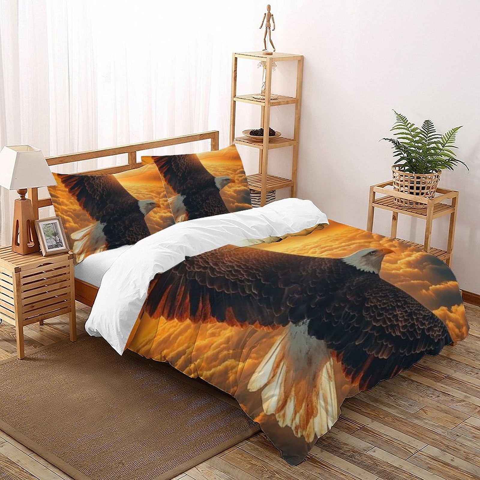 Housse de couette 260x220 Le Faucon Literie animaux 3D pour en finir avec le linge de lit rêche