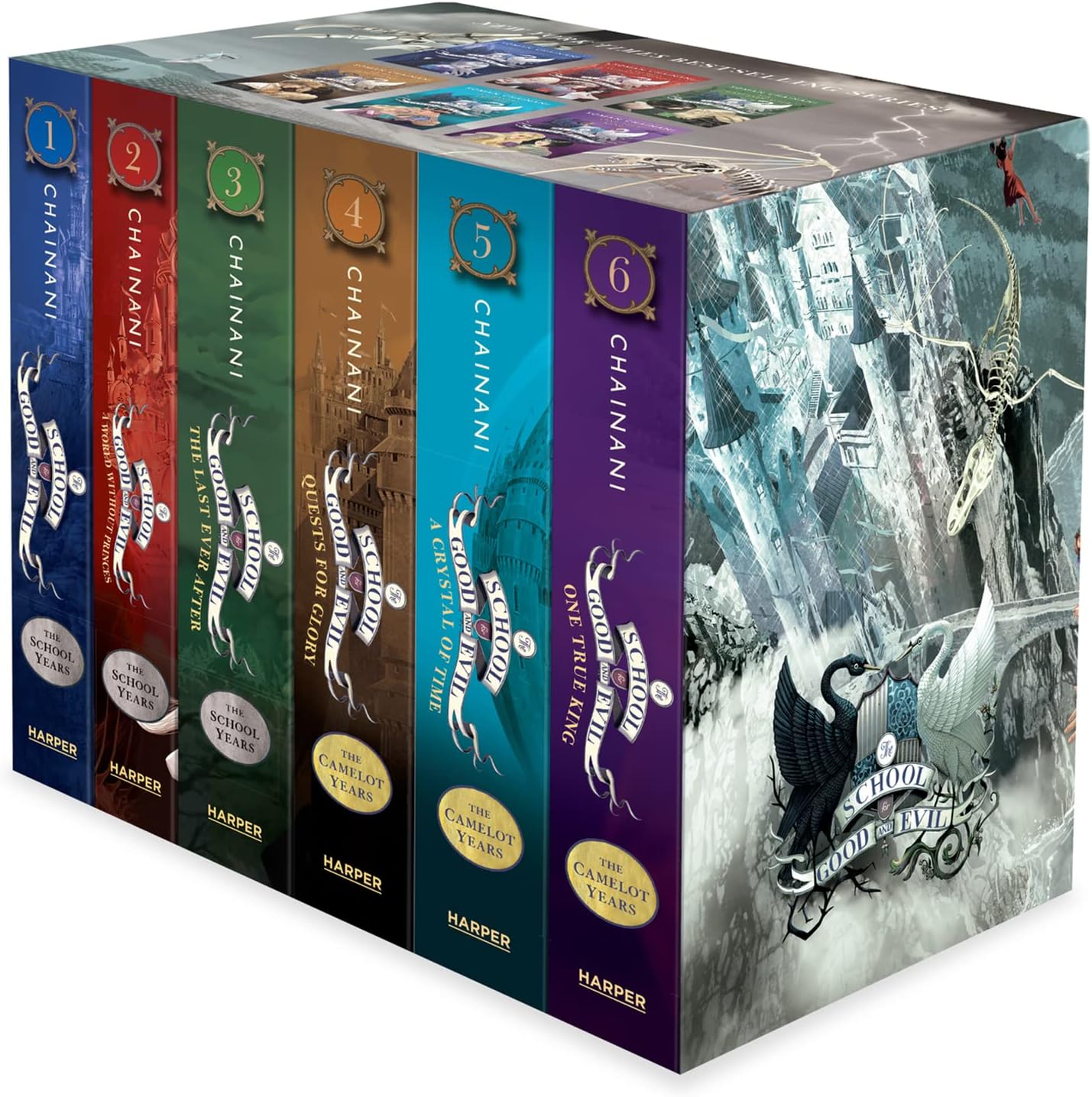 The School for Good and Evil: The Complete 6-Book Box Set: The School for Good and Evil, The School for Good and Evil: A World Without Princes, The ... A Crystal of Time, The School for Good and