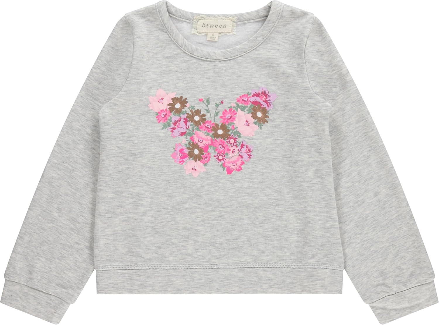 BTween Girls 3 Piece CrewithNeck Fleece Sweatshirt Set Long Sleeve Cotton Blend Pullover, Soft and Comfortable, Sizes 4-12 - Image 2