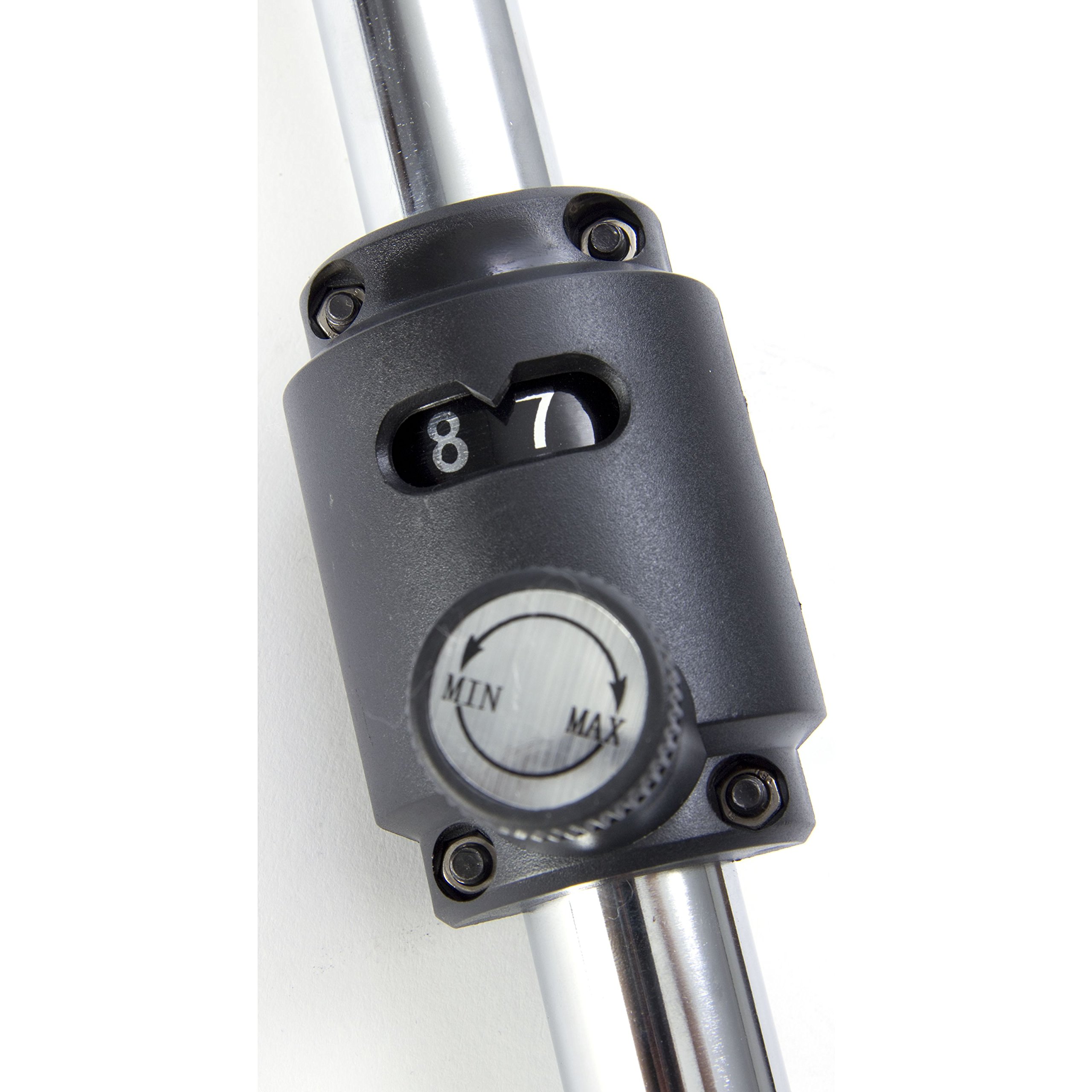 Fame Remote Cable HiHat Stand, Verchromt, Flexibel Positionierbar, 1,80m Kabel, Regulierbarer Trittwiderstand, Ideal für Individuelle Drum Setups