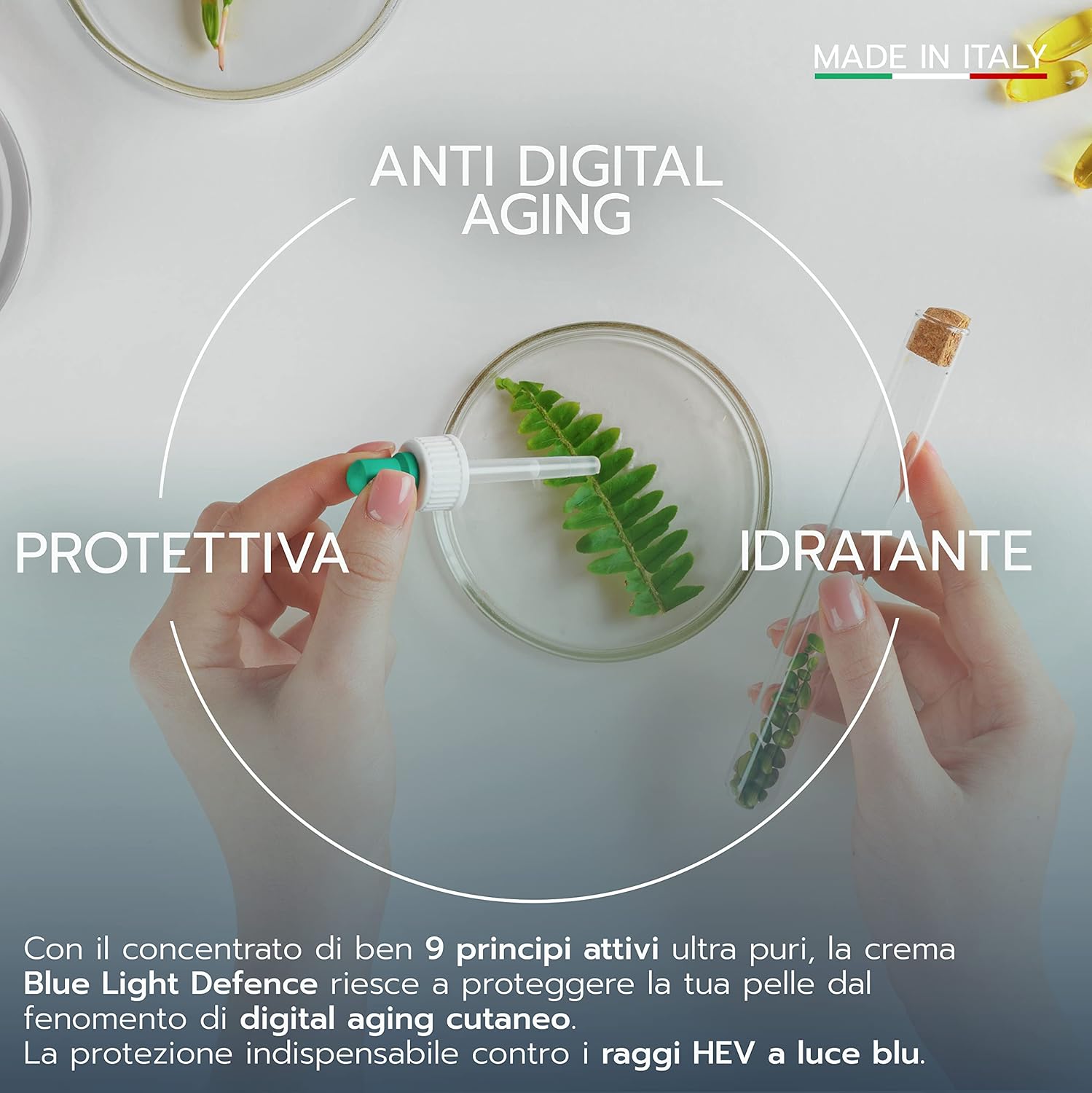 VOVEES BLD9 HEV Blue Light Filter Anti-Wrinkle Cream, 9 Active Ingredients, Natural Anti-Aging, Vitamin E, Quick Absorption - Image 5