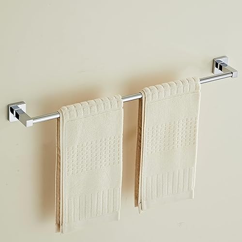 Miniatura 8 de Toallero de pared para baño, toallero negro con estante inoxidable y soporte para toallas de mano, toallero de ducha y baño para pared de baño