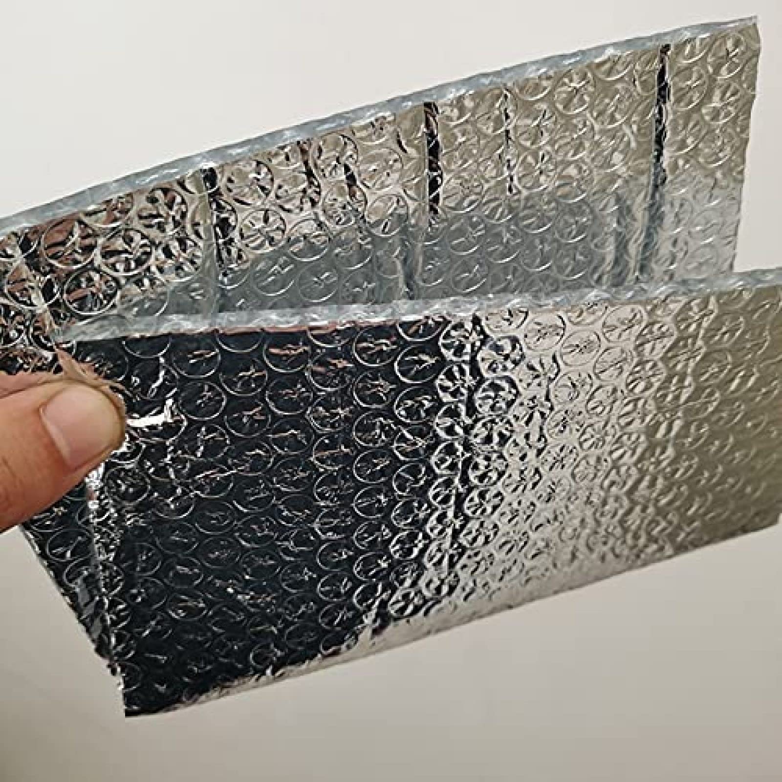 Odbijająca Ciepło Podwójna Warstwa Aluminium Folia Bąbelkowa Rolka Izolacyjna Paroizolacja Loft Wall Boat Loft Caravan Home Ścienna Szopa Różne,1 * 10M