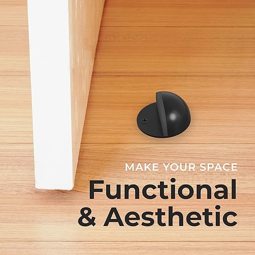 Miniatura 6 de Tope de puerta hemisferio de acero inoxidable montado en el suelo, accesorios arquitectónicos NYCO, parachoques de puerta resistente para protección