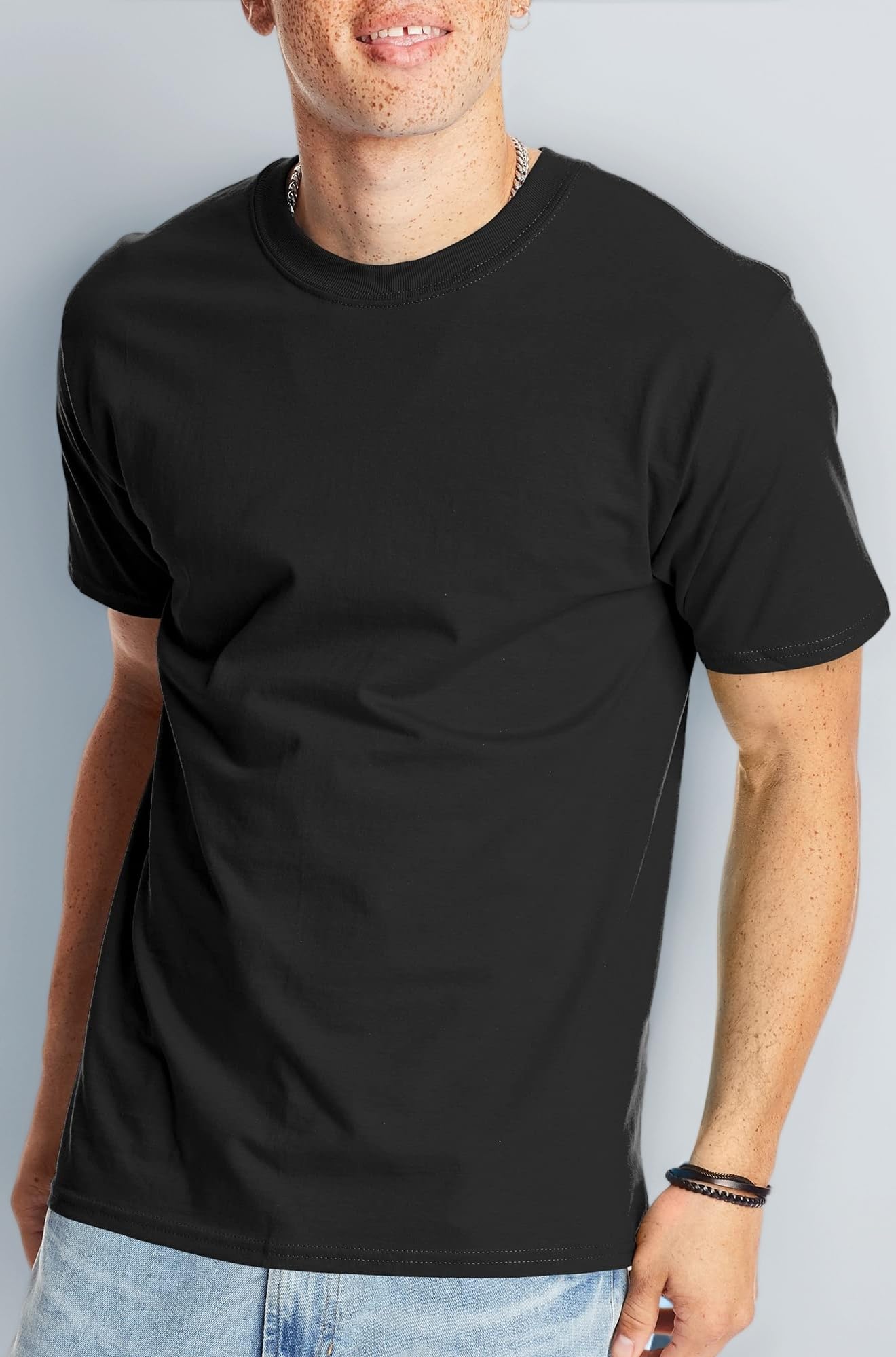 Hanes Men's Tall Short-Sleeve Beefy T-Shirt (Pack of Two)