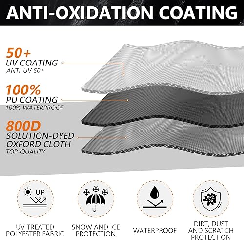 Miniatura 3 de GOTRUTH Funda de motocicleta 800D impermeable para modelos Touring Harley Davidson Road King, Road Glide, Street Glide, Electra Glide, Low Rider-ST