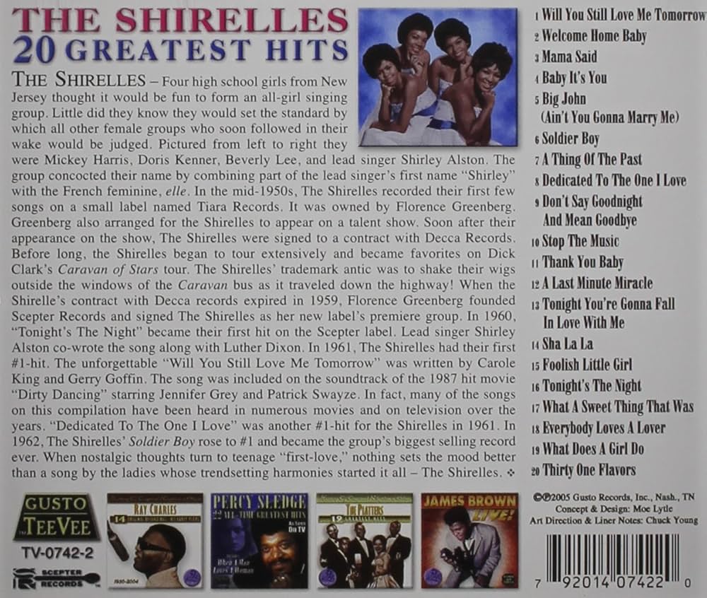 SHIRELLES - 20 Greatest Hits - Amazon.com Music