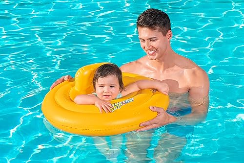 Miniatura 8 de Bestway Flotador de natación inflable para bebés  Flotador redondo inflable de 3 anillos para niños y niñas de 12 a 24 meses