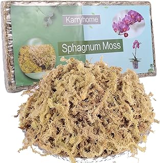 5OZ Sphagnum Moss for Plants Natural Moss for Potted Plants Potting Mix Moss Soil for Orchid, Succulent,Carnivorous Plant,...