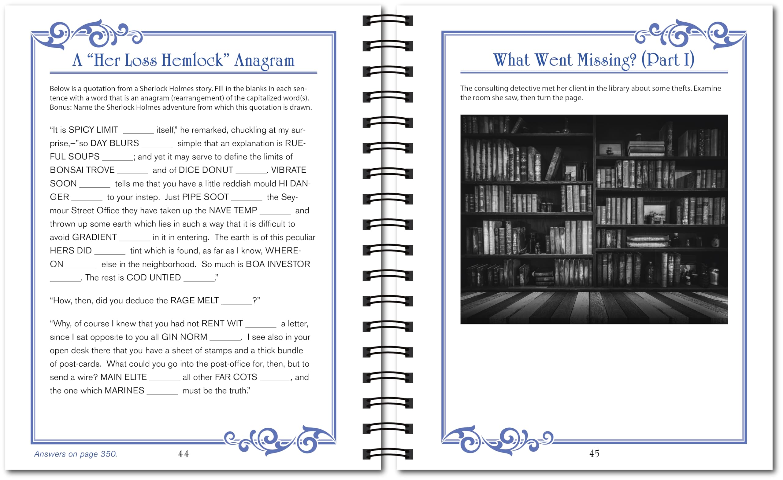 Brain Games - Sherlock Holmes Puzzles (384 Pages)