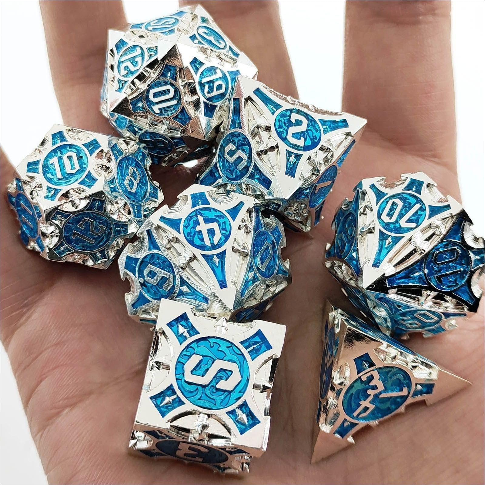 Amazon | ダイス サイコロ多面体ダイス7個 亜鉛合金メタルDungeons and