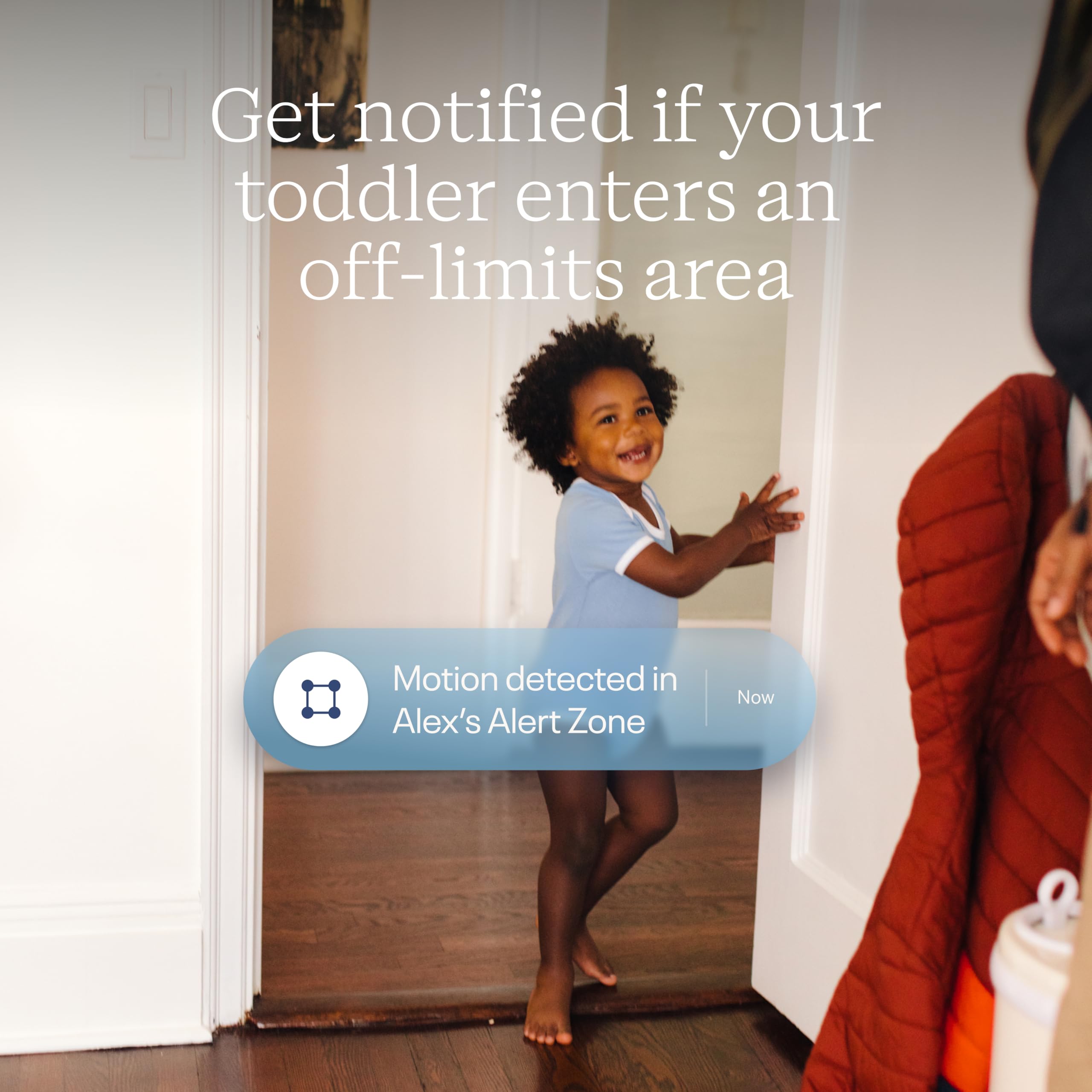 Nanit Ensemble Moniteur de bébé Professionnel Wi-FI 1080p, Alerte de Pleurs et de toux, Suivi du Sommeil, Support Mural, Surveillance des mouvements respiratoires, Compatible avec Smartphones et