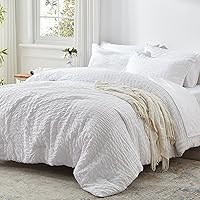 Vista 15 de Zzlpp Juego de edredón Queen de 7 piezas, ropa de cama de seersucker naranja quemado en una bolsa con sábanas, juegos de ropa de cama ligeros con 1