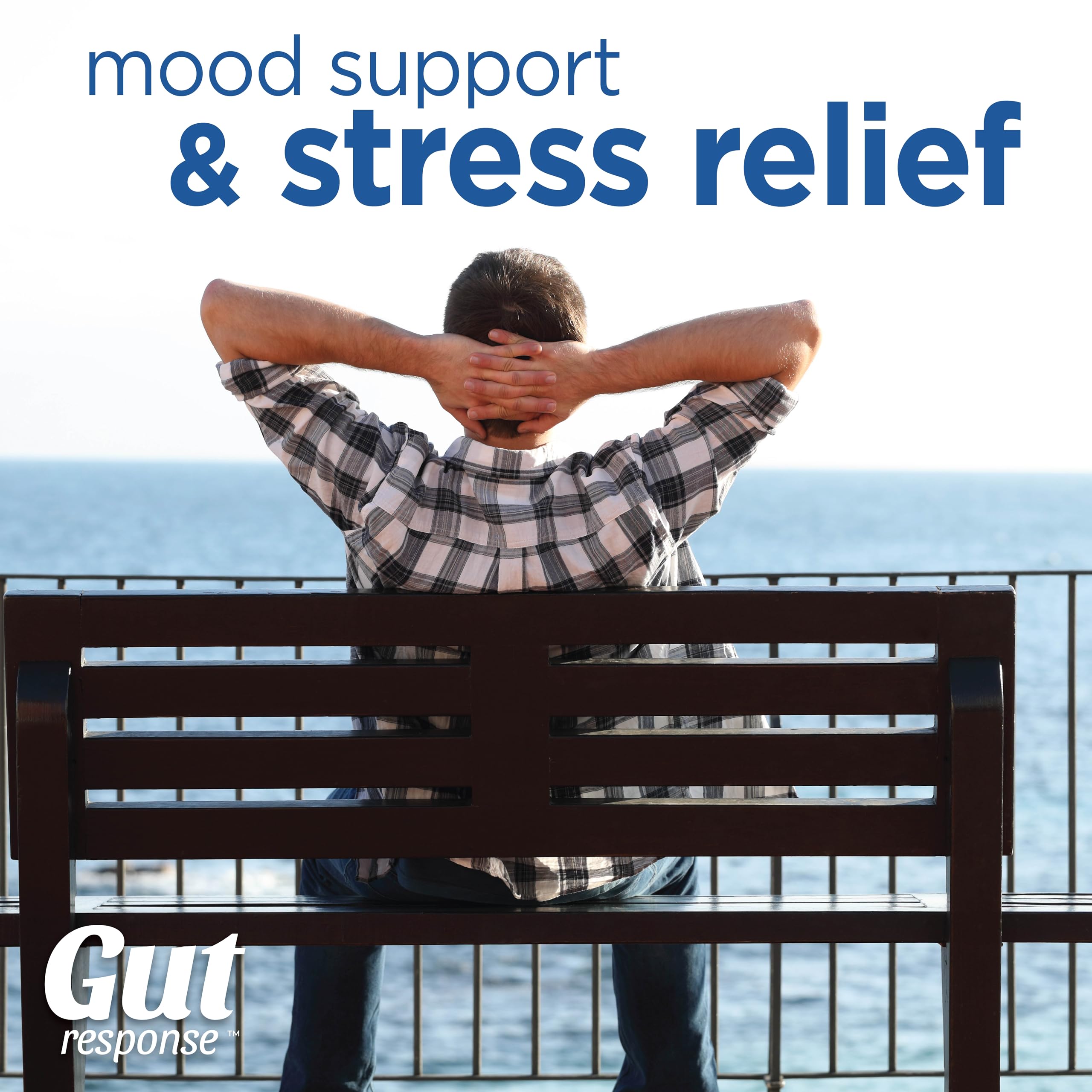 Stress Probiotic for Men & Women, Slows Down Digestive Aging, Boosts Immune System, Promotes Calmness, Ashwagandha, L-Glutamine, Non-GMO, Gluten Free & Vegan, 5 Billion CFU, 30 Caplets — Amazon image 6