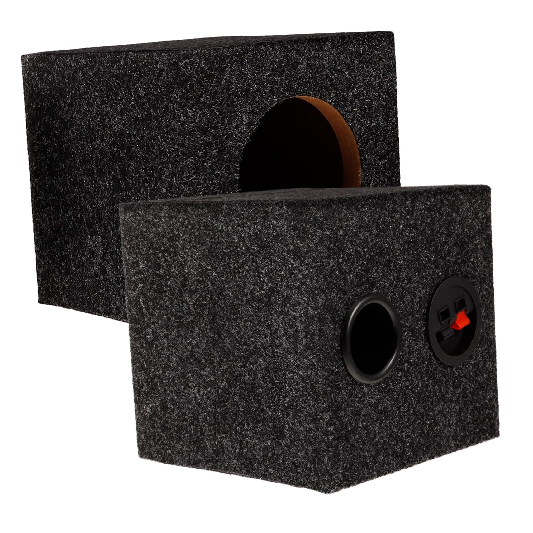 NUOBESTY Caja de Subwoofer Sellada para Coche en Madera y Esponja, Diseño Vacío para Mejorar Calidad de Audio, Adecuado para Sistema de Sonido del Automóvil
