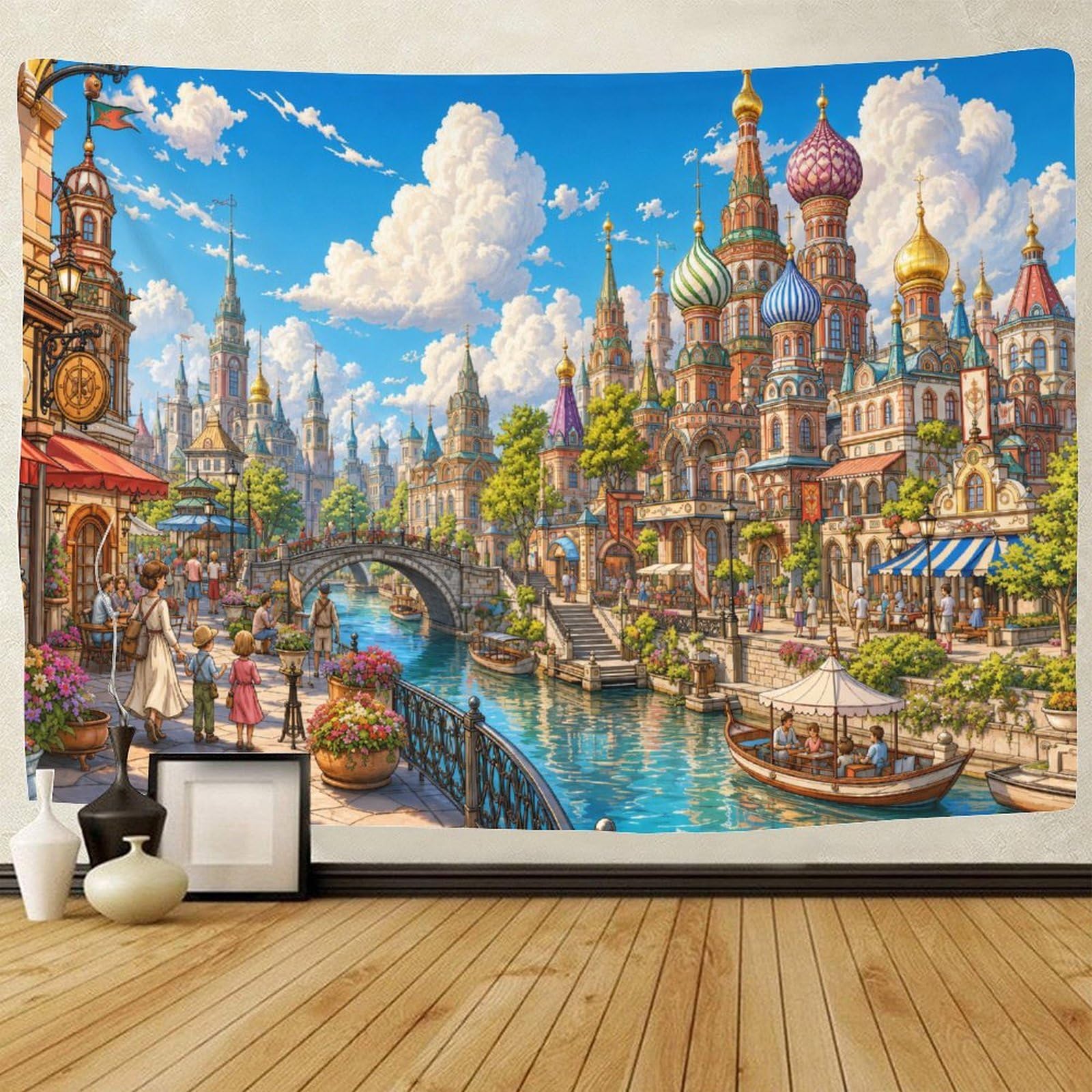 GPMNBCXZK Saint Basil's Cathedra Wall Tapestry Wall Art Decor 3D Print Tapestries Poster Home Decoration Bedroom College Dorm 130cmx150cm
