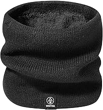PAZOFA Neck Warmer, Men's, Women's, Snood, Winter, Boa Back, Neck Guard, Scarf, Neck Wrap, Sports, Work or School, Camping, Outdoor, Skiing, Unisex
