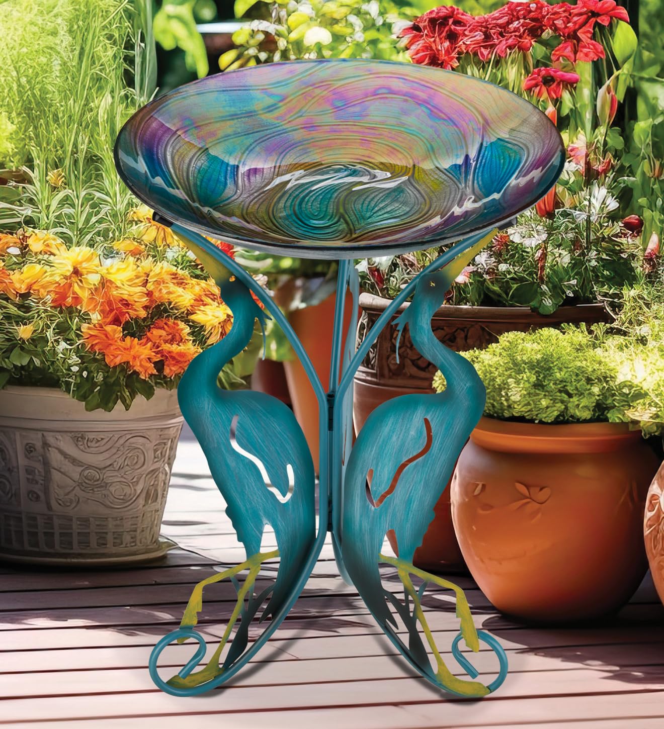 Regal Art and Gift Glass Bird Bath