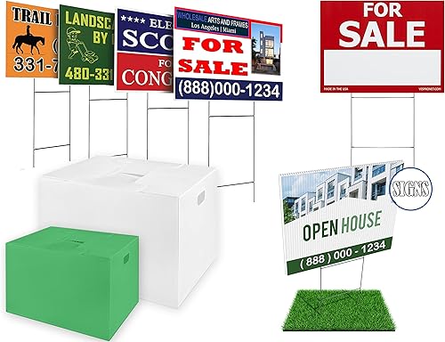 Miniatura 5 de Hojas de plástico corrugado de 24x48 0.157 in paquete de 25 hojas blancas impermeables ligeras, tableros en blanco de doble cara para letreros de