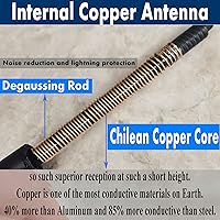 Vista 3 de Reemplazo de antena de 8 pulgadas para Dodge Nitro (2007-2010), antena Dodge Nitro Antenas de goma flexible personalizadas